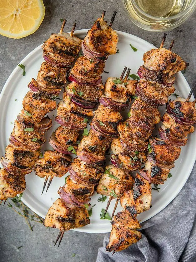 Grilled Chicken Kabobs with Citrus Marinade