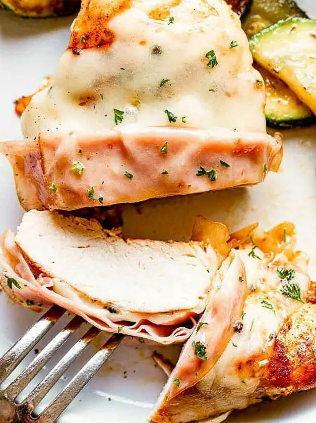 Grilled Chicken Cordon Bleu