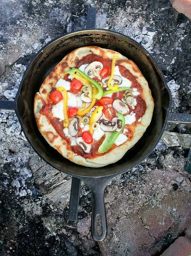 Campfire Pizza with Veggies