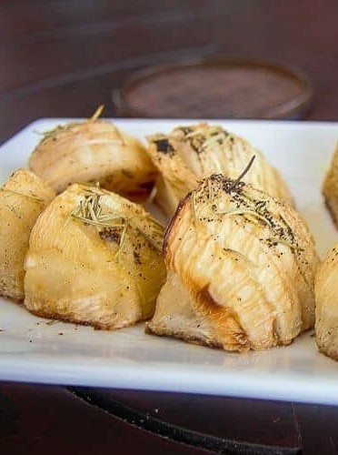 Keto Hasselback Turnips