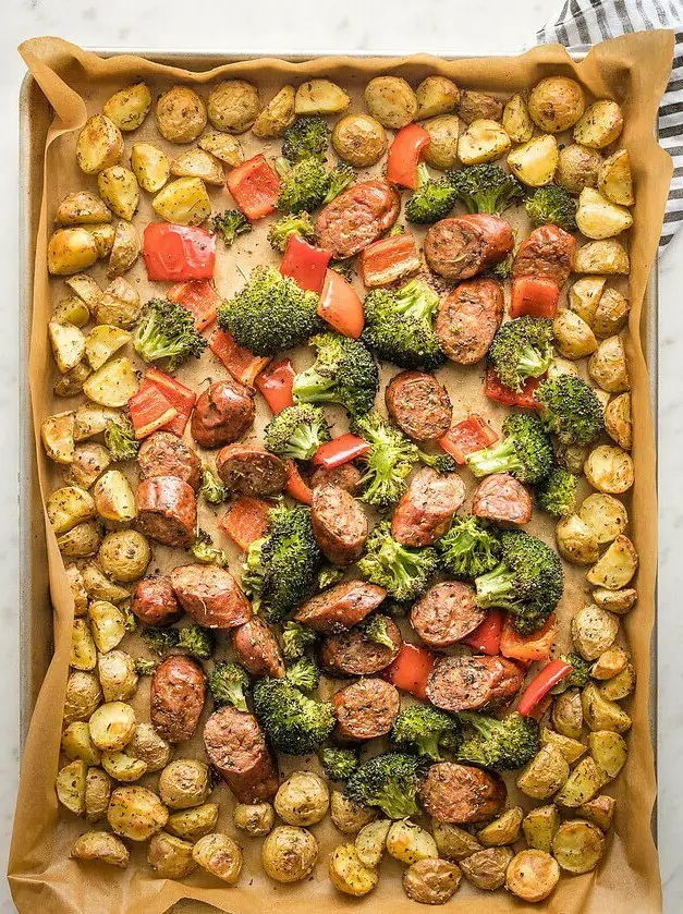 Sheet Pan Chicken Sausage