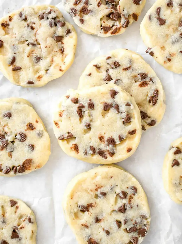 Chocolate Chip Shortbread Cookies