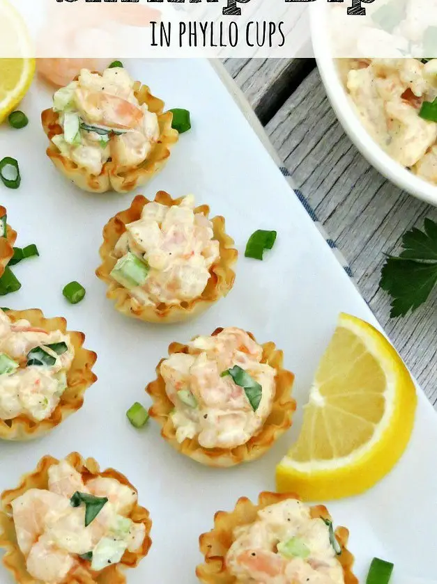 Cold Shrimp Dip in Phyllo Cups