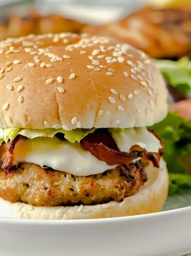 Lemon Parmesan Chicken Burger