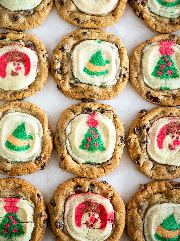 Christmas Chocolate Chip Sugar Cookies