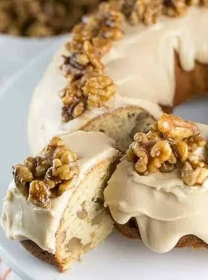 Maple Walnut Bundt Cake