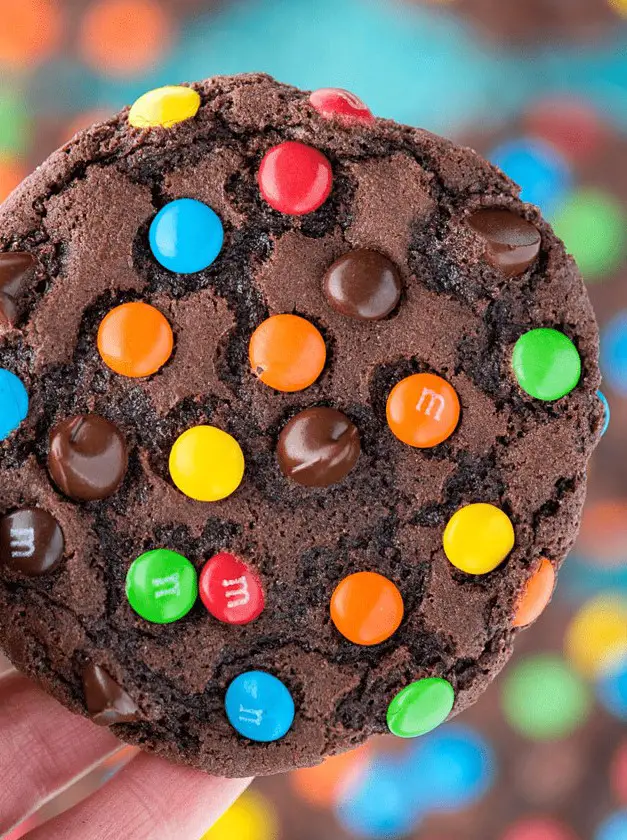 Chocolate M&M Cookies