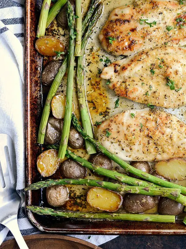 Honey Dijon Chicken Sheet Pan Dinner