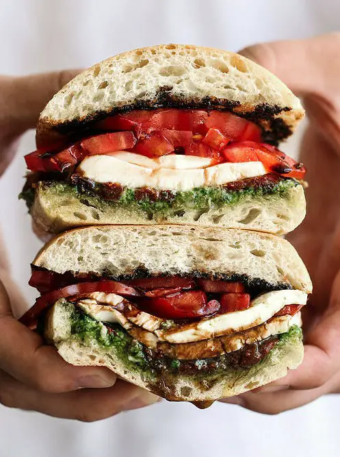 Heirloom Tomato & Mozzarella Sandwich