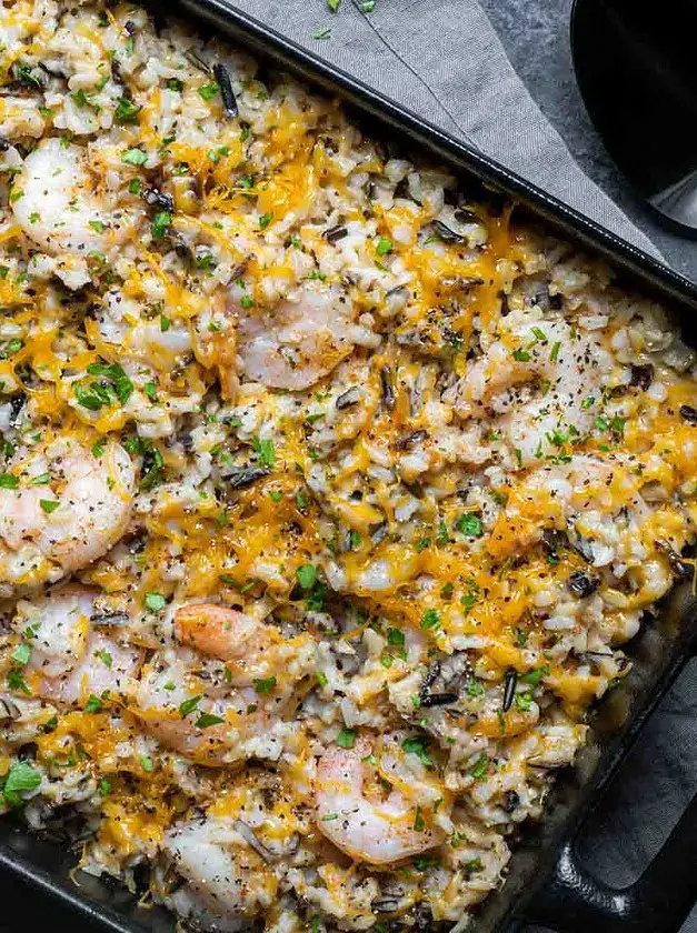 Cheesy Shrimp Casserole