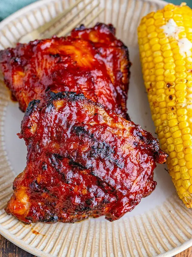 Grilled BBQ Chicken Thighs