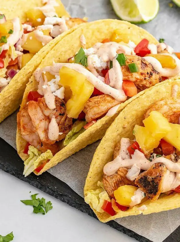 Chicken and Shrimp Tacos