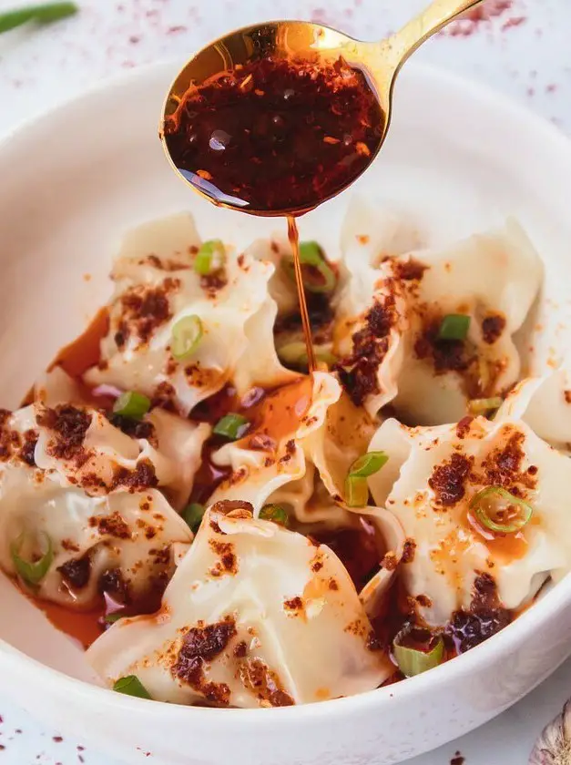 Homemade Chicken Wontons