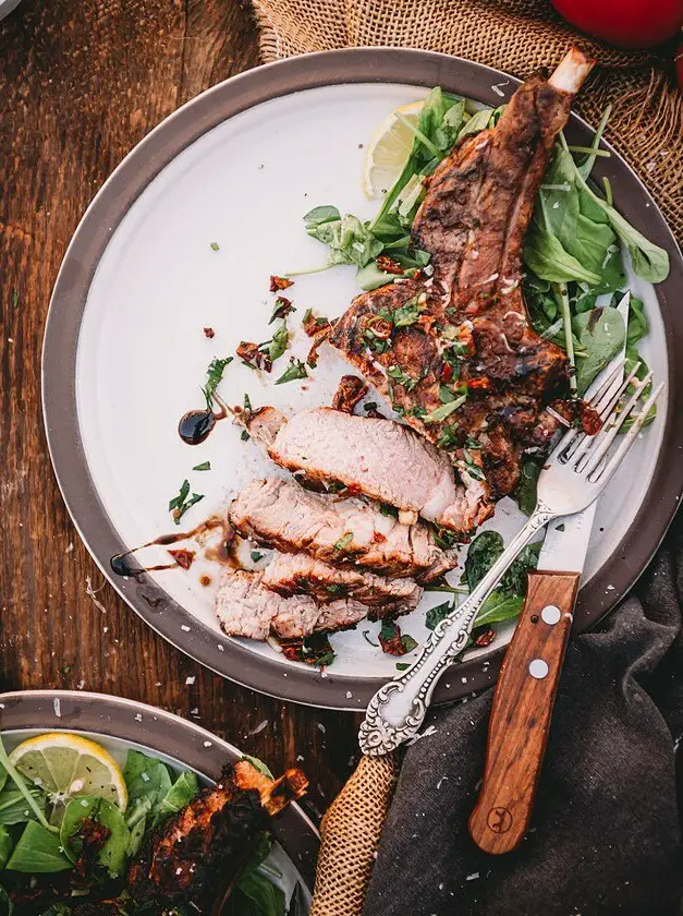 Grilled Veal Chops with Sun-dried Tomato Gremolata