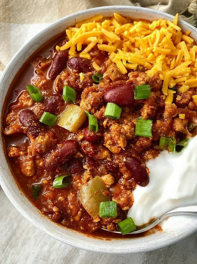 Slow Cooker Turkey Chili