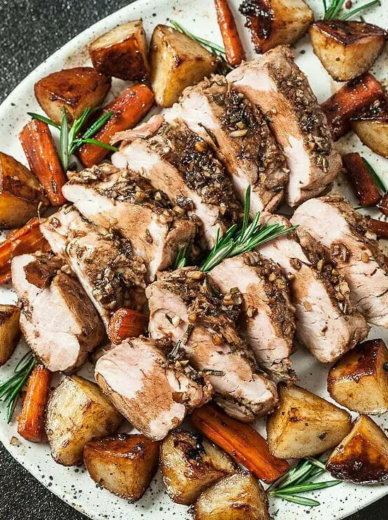 Sheet Pan Roast Pork Tenderloin with Potatoes