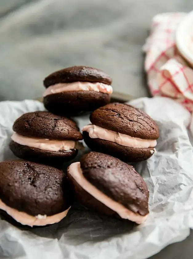 Chocolate Whoopie Pie with Cherry Filling