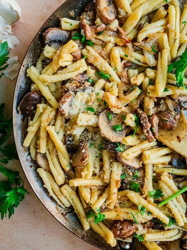 Mushroom Pasta with Parmesan