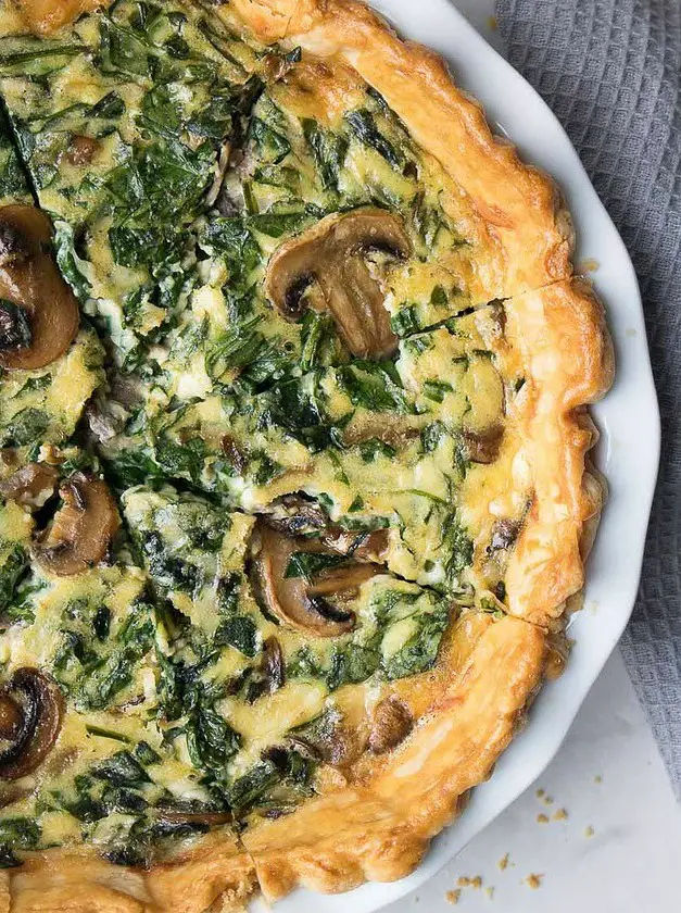 Spinach Mushroom Quiche