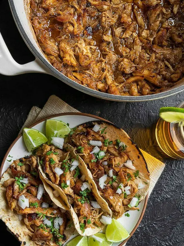 Dutch Oven Pulled Mexican Chicken