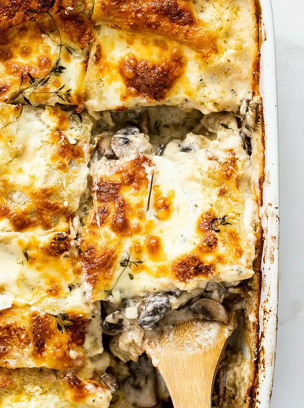 Cheesy Mushroom Lasagna