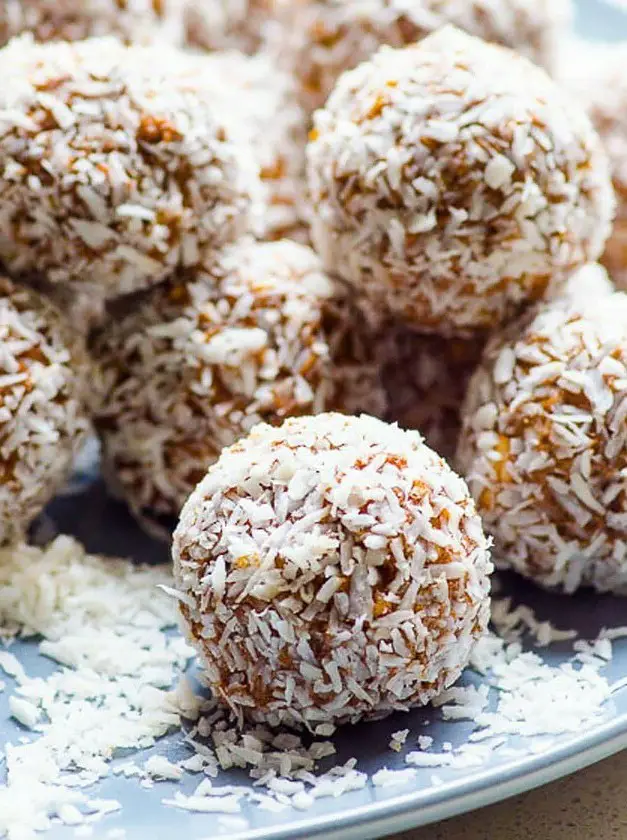 No Bake Coconut Protein Balls