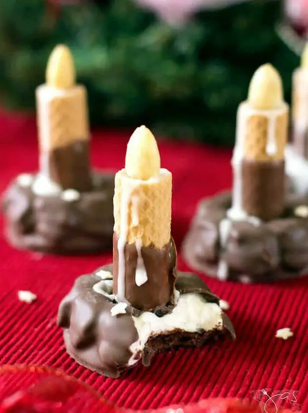 Edible Christmas Candles