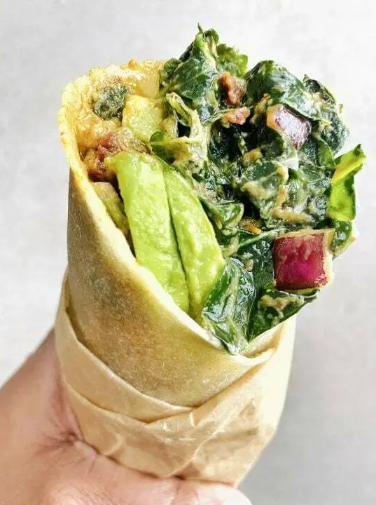 Spicy Kale Wrap Salad