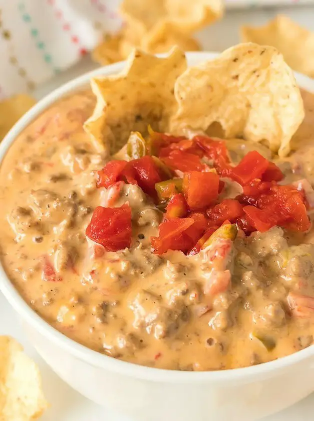 Rotel Dip with Ground Beef