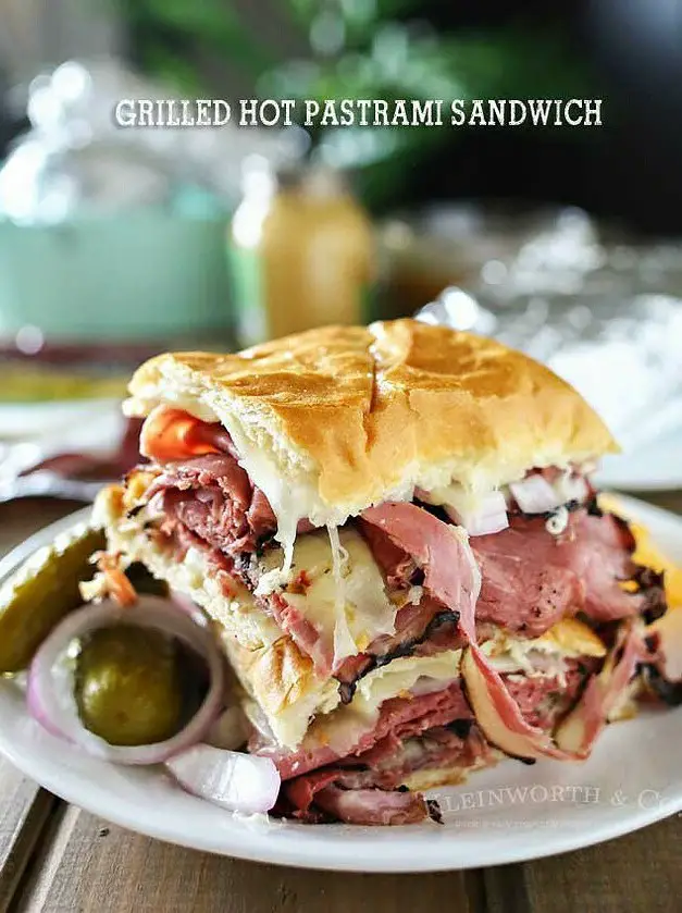 Grilled Hot Pastrami Sandwich