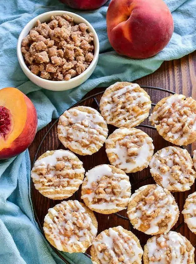 Peach Cobbler Cookie Cups