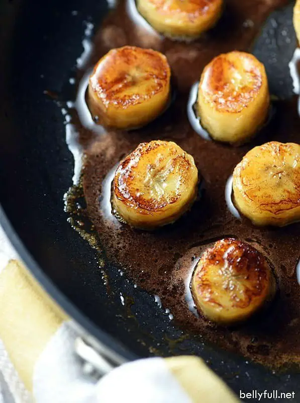 Pan Fried Honey Bananas