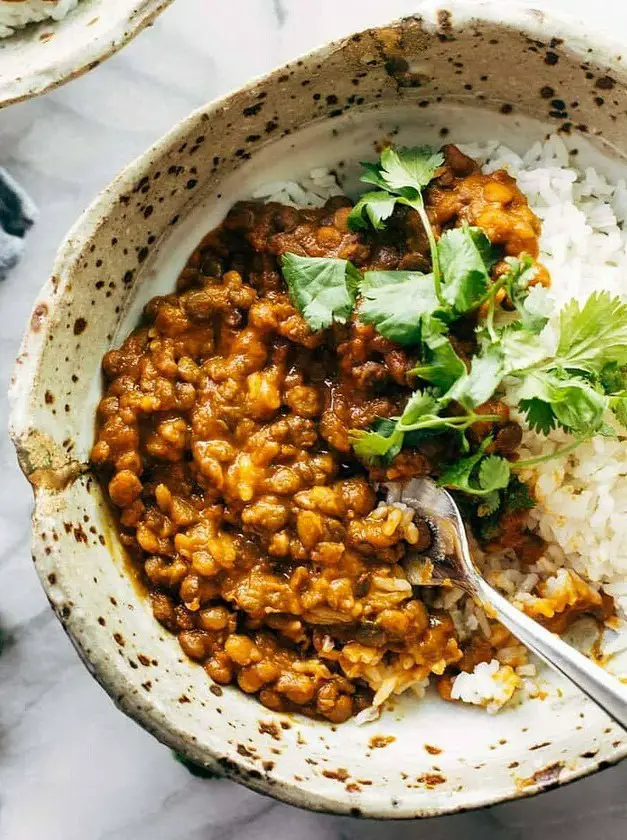 Instant Pot Red Curry Lentils