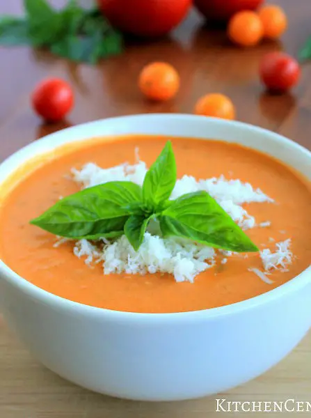 Creamy Roasted Tomato Basil Soup