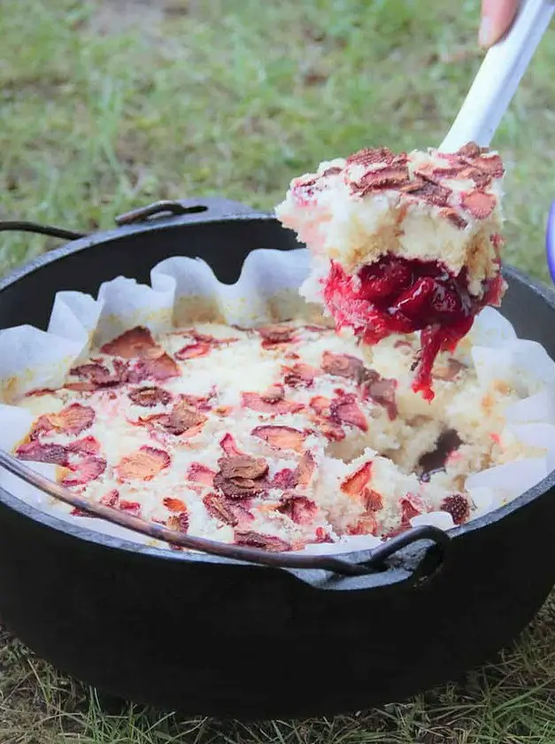 Strawberry Dump Cake