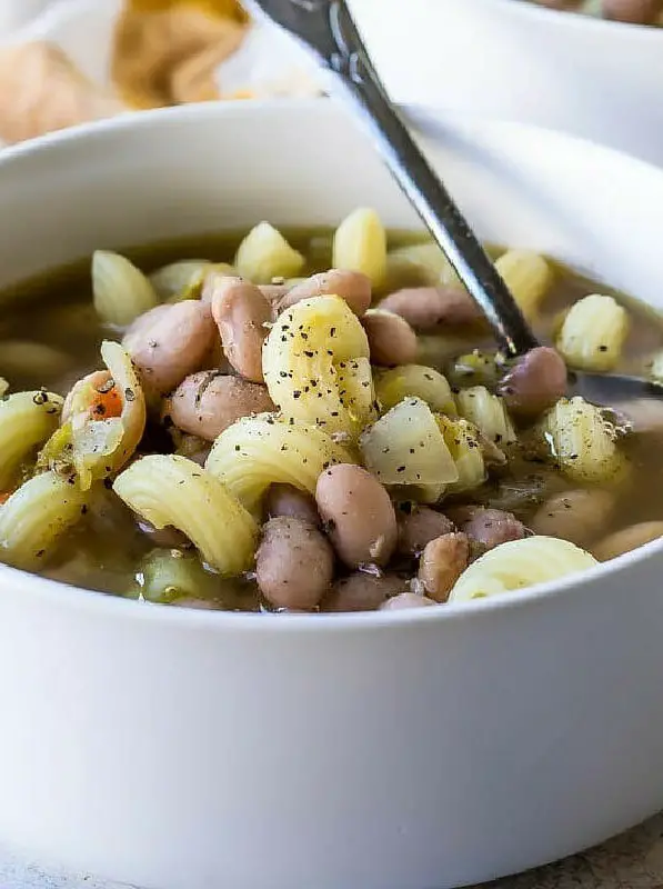 Slow Cooker Pasta and Bean Soup