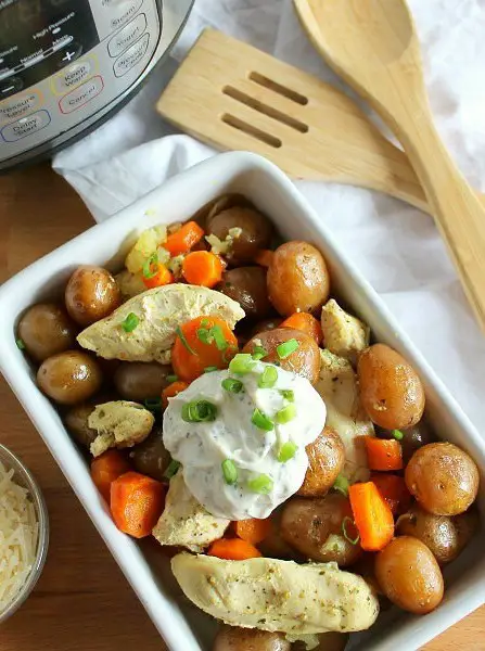 Instant Pot Chicken, Potatoes, & Carrots