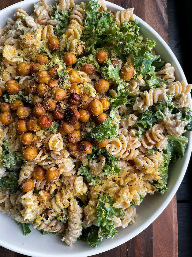 Vegan and Gluten Free Caesar Pasta Salad