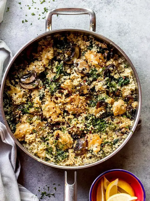 One-Pot Chicken and Quinoa in Mustard Sauce