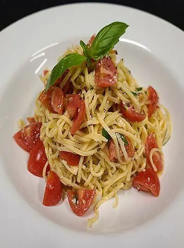 Summer Angel Hair Tomato Basil Salad