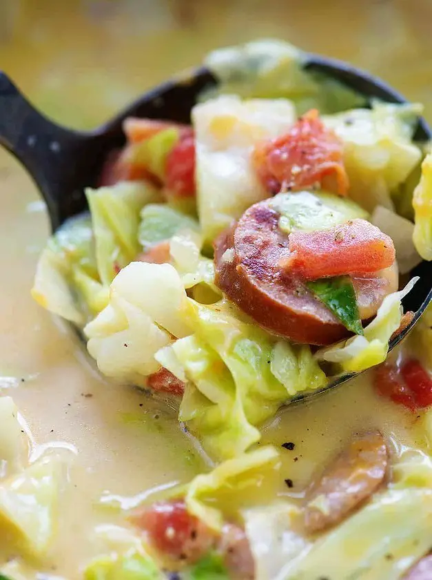 Smoked Sausage and Cabbage Soup