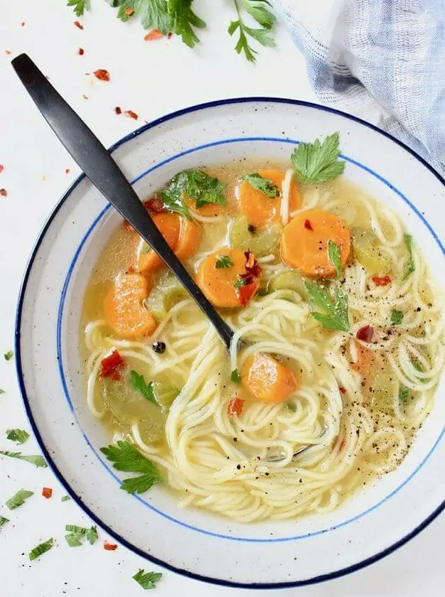 Vegan Vegetable Noodle Soup