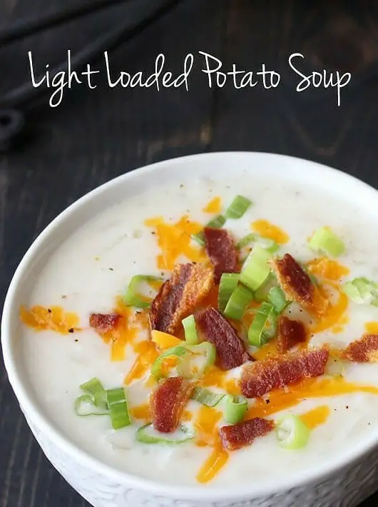 Light Loaded Potato Soup