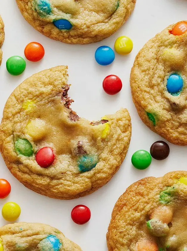 Soft & Chewy M&M Cookies