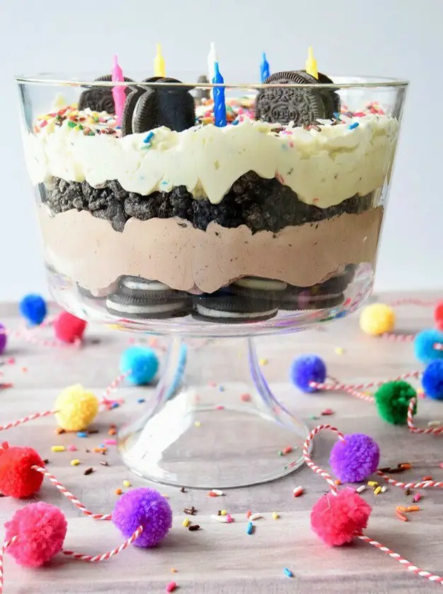 Birthday Oreo Dessert Trifle