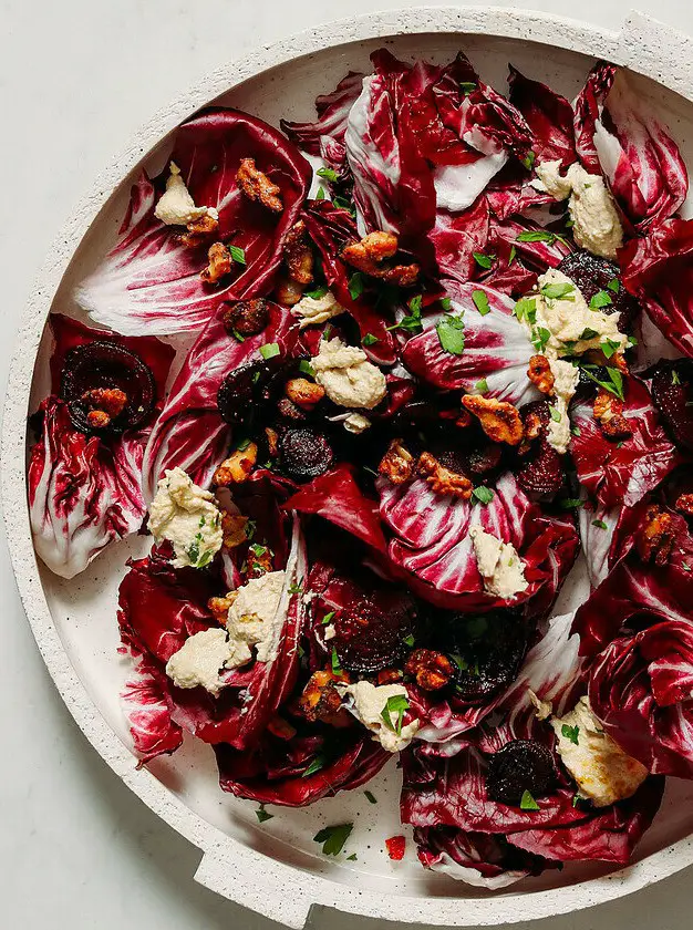 Radicchio Salad with Cashew Ricotta Dressing