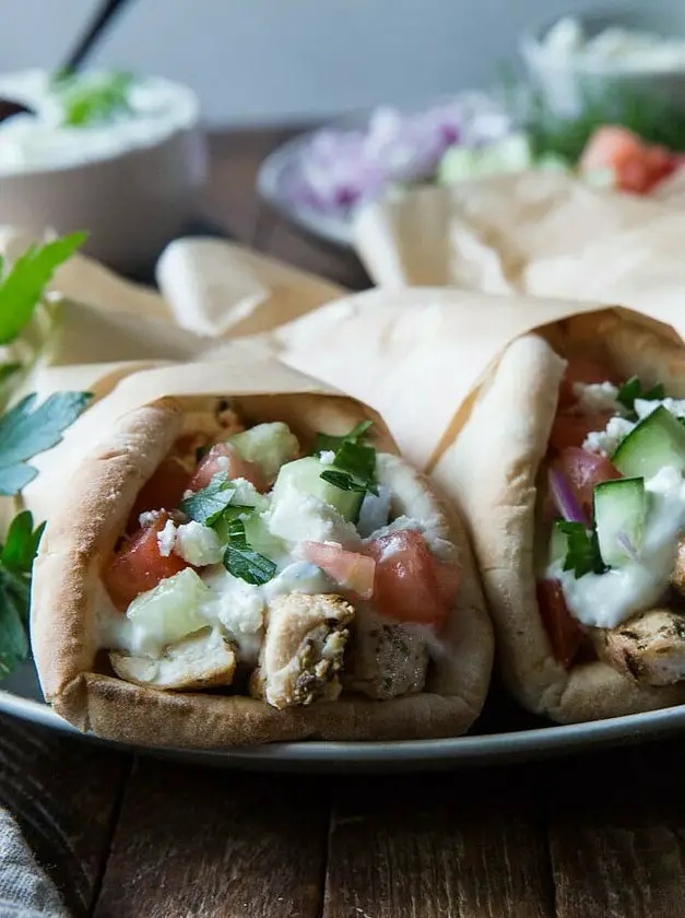 Greek Chicken Gyros