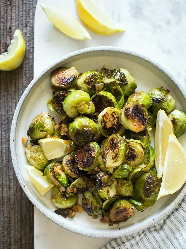 Pan-Seared Lemon Brussels Sprouts