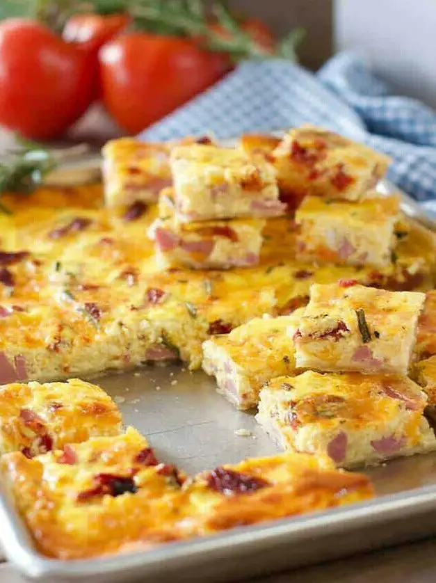 Sheet Pan Quiche Bites