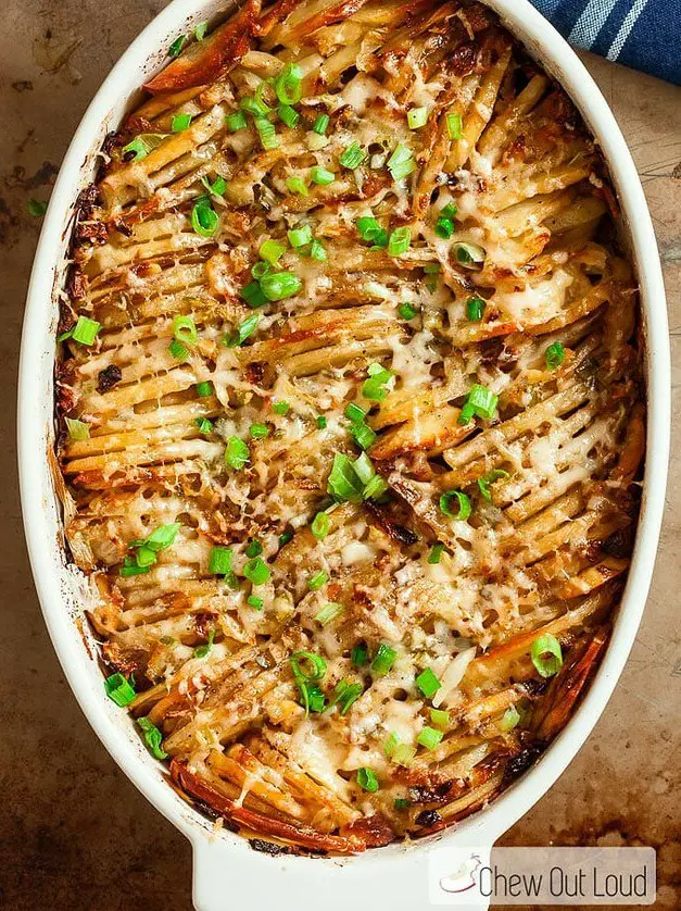 Hasselback Roast Potato Casserole